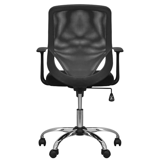 Atlanta Home And Office Chair In Black And Grey With Fabric Seat_4