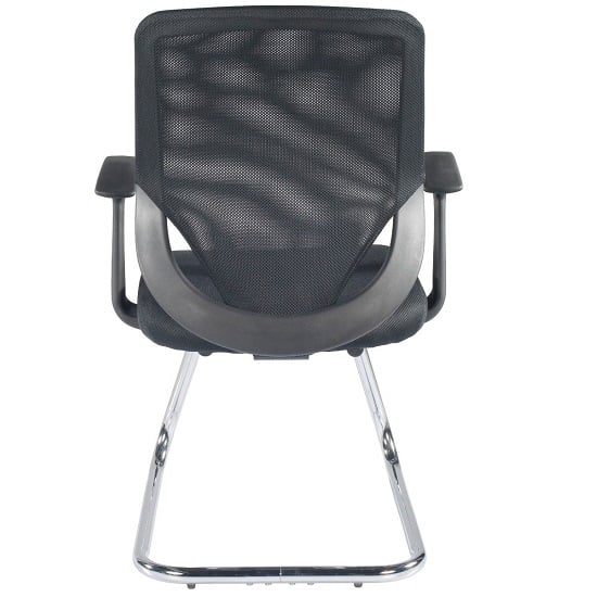 Atlanta Visitors Home And Office Chair In Black With Fabric Seat_4