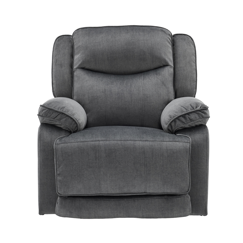 Arvelo Fabric Manual Recliner Sofa Suite in Grey