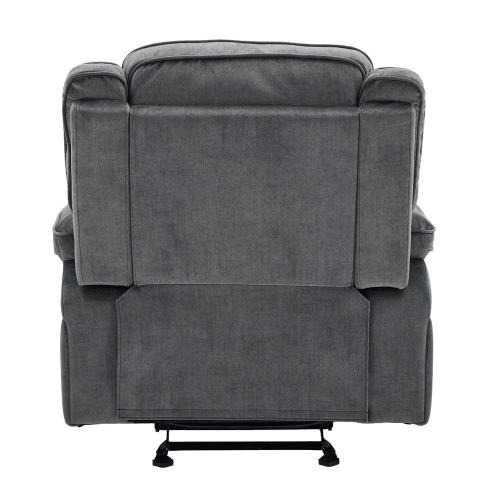Arvelo Fabric Manual Recliner 3+1+1 Seater Sofa Set in Grey