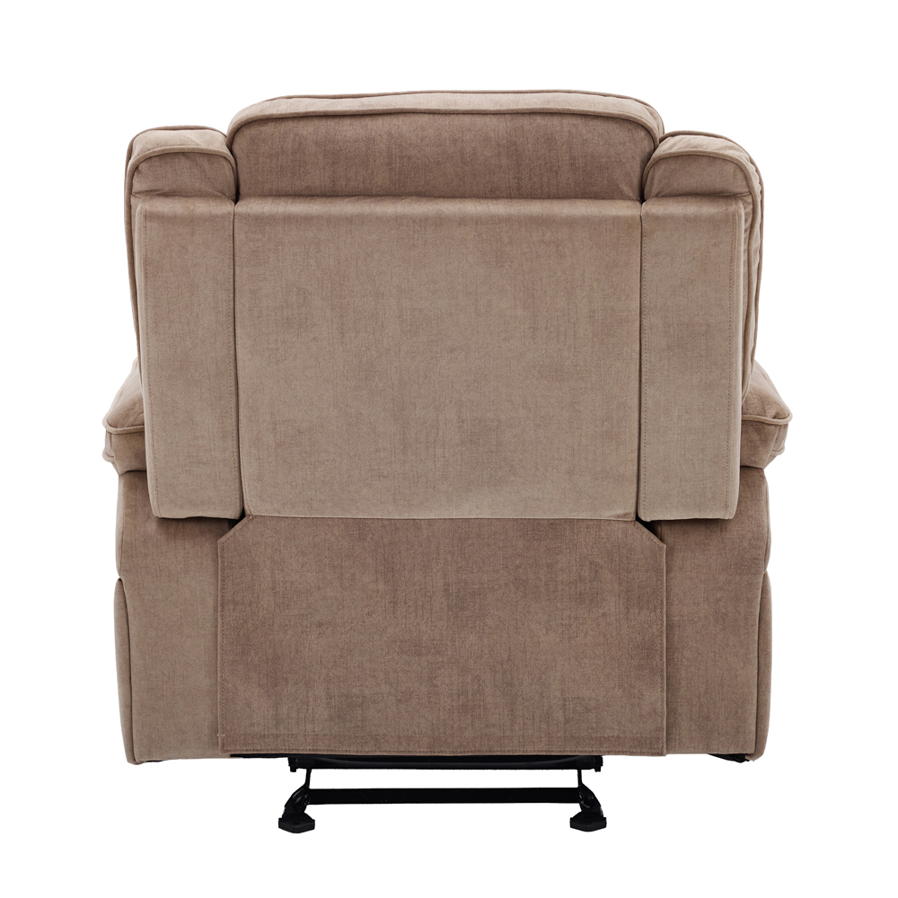 Arvelo Fabric Manual Recliner 3+1+1 Seater Sofa Set in Light Brown