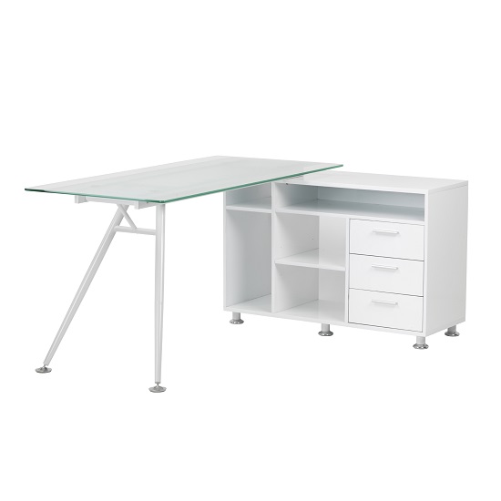 Ashington Corner Glass Computer Desk In Frosted With Satin Legs_2