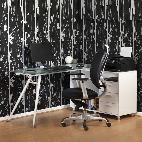 Ashington Corner Glass Computer Desk In Frosted With Satin Legs_3