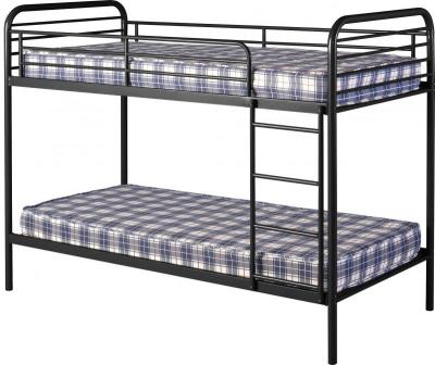 Product photograph of Bradley 3 Metal Budget Bunk Bed In Black from Furniture in Fashion