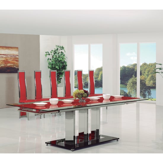 Bas Ext Table Red G 650 - How to Choose Classic Large Dining Tables