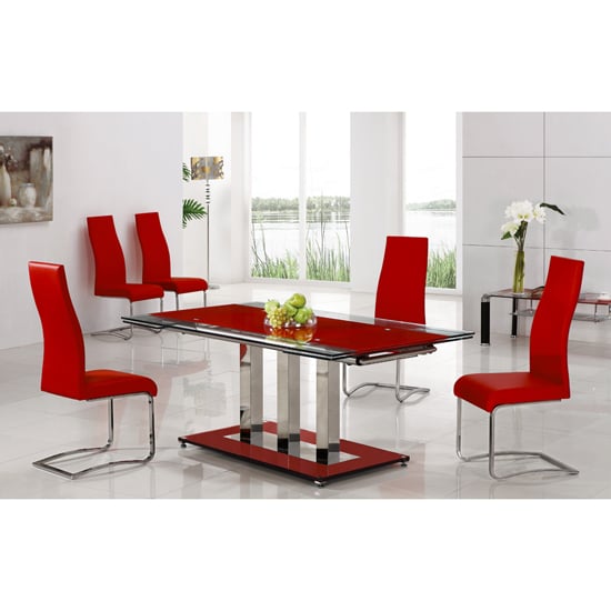 Bas Ext Table red G 655 - How To Quickly Find Quality Dining Room Furniture Online