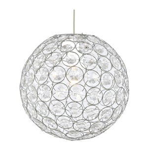 Bellis II Chrome Fitting With Clear Acrylic Shade