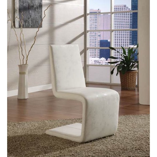 Bianci White - 5 Reasons To Go With Faux Leather Dining Chairs