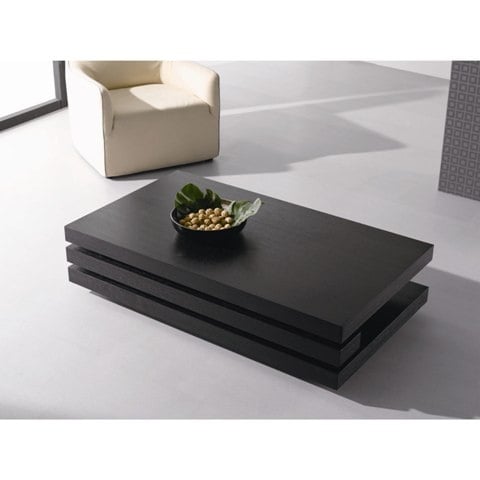 Layer Coffee Table Rectangular In Black Oak 24015 Furniture Layer Coffee Table Rectangular In Black Oak