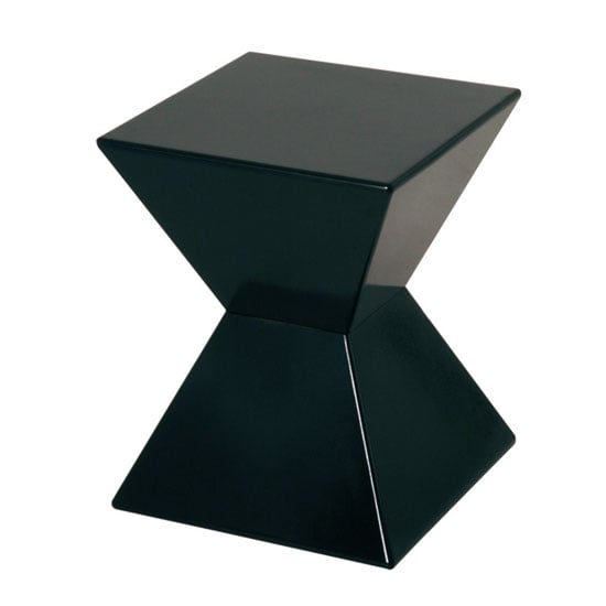 Product photograph of Edge Funky End Table In Black High Gloss Lacquered from Furniture in Fashion