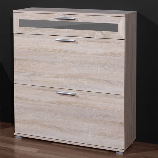 maxima shoe cabinet in canadian oak with 3 drawers 13827