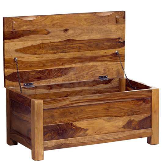 Cube Sheesham Blanket Box Furniture in Fashion