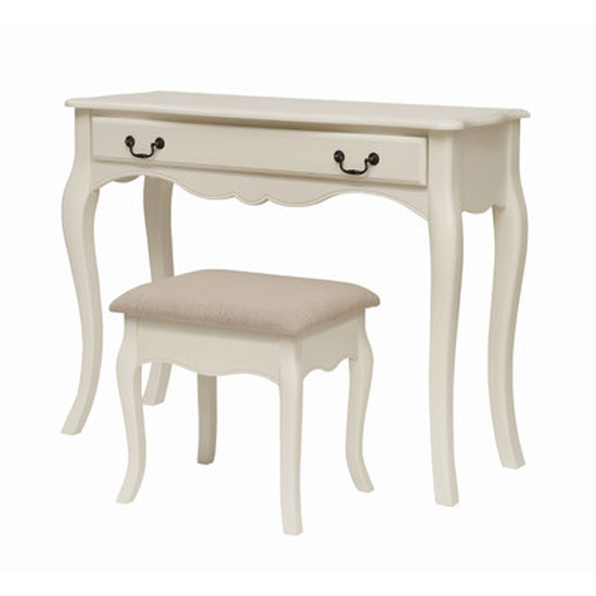 CHANTDRESS+CHANTSTOOL LPD - Bedroom Essentials You Haven't Thought Of: White Dressing Tables With Mirror And Stool