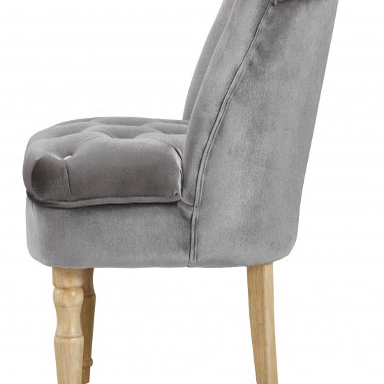 Culgaith Boudoir Style Chair In Silver With Linen Effect_2