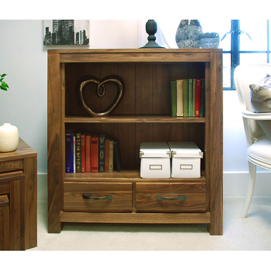 Read more about Sayan walnut low bookcase