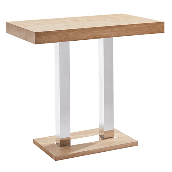 Caprice Rectangular Wooden Bar Table In Oak Effect_2