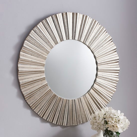 Cardew Round Wall Mirror Silver Gallery - Home Decorating: White Furniture How To Make Your Room Contrast