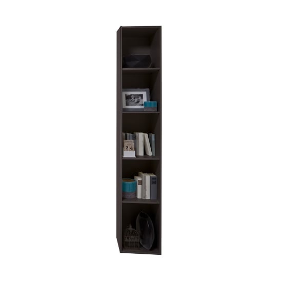 Photo of Clovis shelving unit in lave front carcase with concrete insert