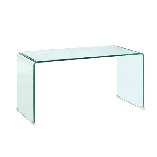 Product photograph of Cascade Rectangular Glass Coffee Table In Clear from Furniture in Fashion