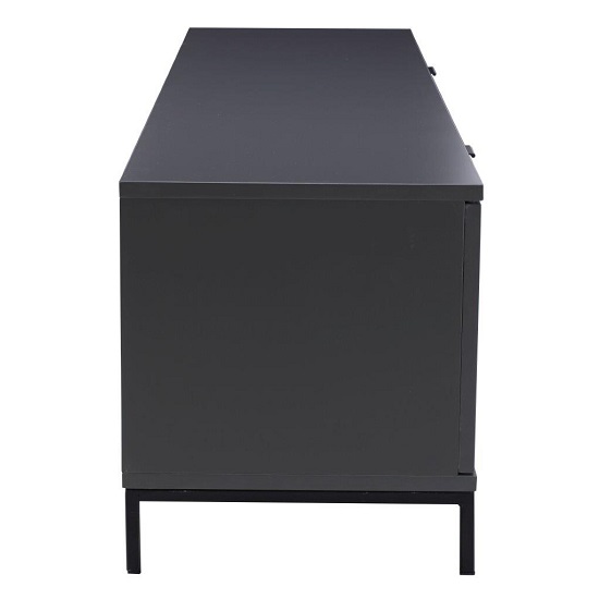 Clevedon Medium Wooden TV Stand In Charcoal And Black_4