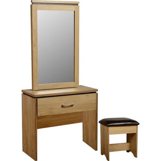 narrow mirrored dressing table