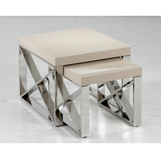 Read more about Comet mushroom high gloss nest of tables