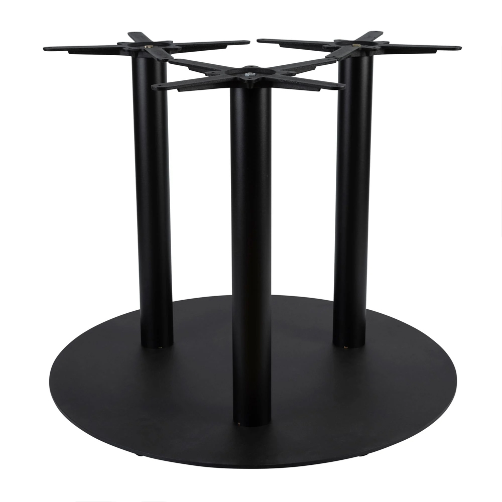 Corzano 120cm Round Solid Oak Top Dining Table with Bicton Black Base
