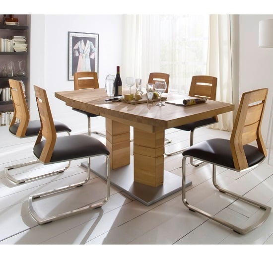 Cuneo 180 KB 6 Pisa E KB PU brown - How To Pick Dining Table And Chairs: A Step By Step Guide