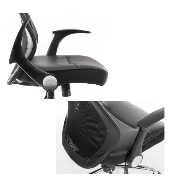 Imogen Curve Home Office Chair In Black With Mesh Back_4