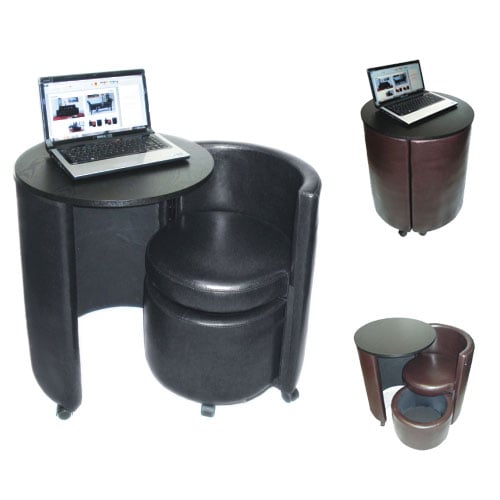 D CH04 Brn laptop table chair - More Desk Space Could Make Your Work More Organized and Productive