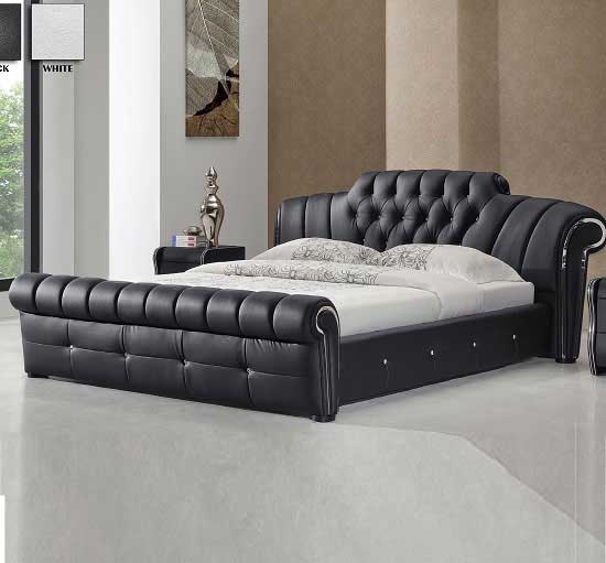 DA 12 BLACK A bed frame - Buying Furniture Online: Double Bed Ideas To Make The Room Cosier