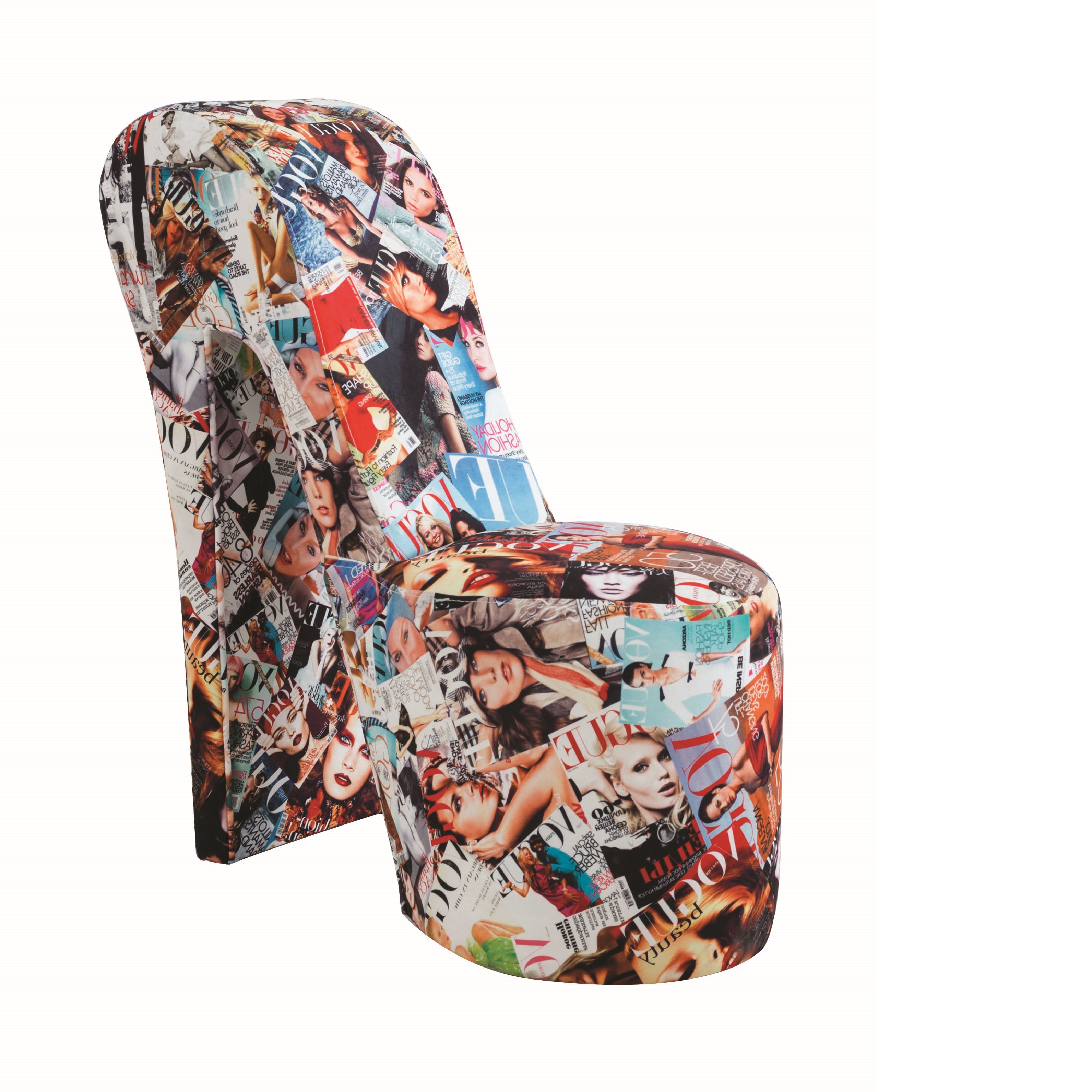 Stiletto Magazine Coloured Print Novelty Chair