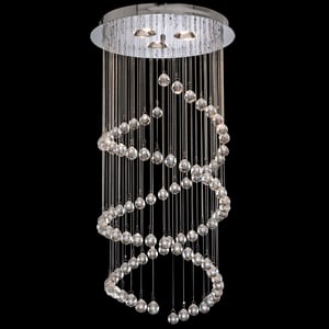 Product photograph of Double Spiral Crystal Balls Ceiling Light from Furniture in Fashion