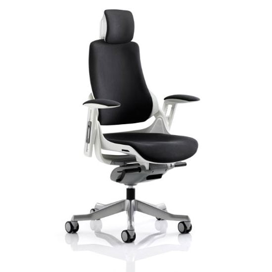Zeta Executive Office Chair In Black Leather