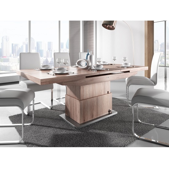 Elgin Extendable Coffee Converting Dining Table In Sonoma Elgin Extendable Coffee Converting Dining Table In Sonoma
