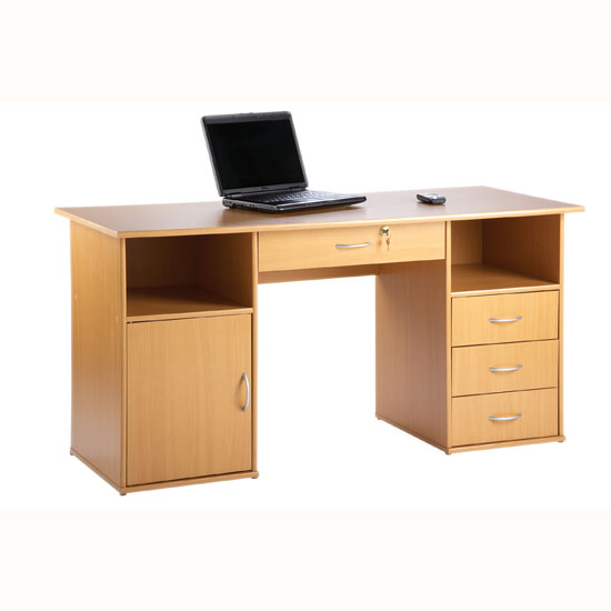 Read more about Croft computer work station in beech effect