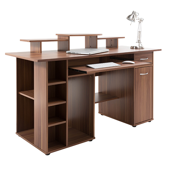 Drake Computer Work Station In Walnut Effect_2
