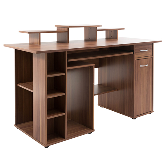 Drake Computer Work Station In Walnut Effect_3