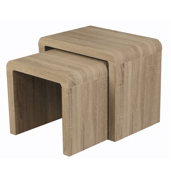 Cannock Set of 2 Nesting Tables In Havana Oak