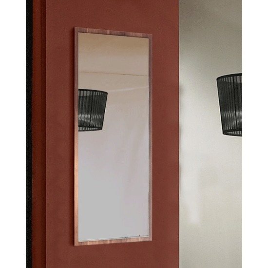 Photo of Emission wall mirror in walnut frame