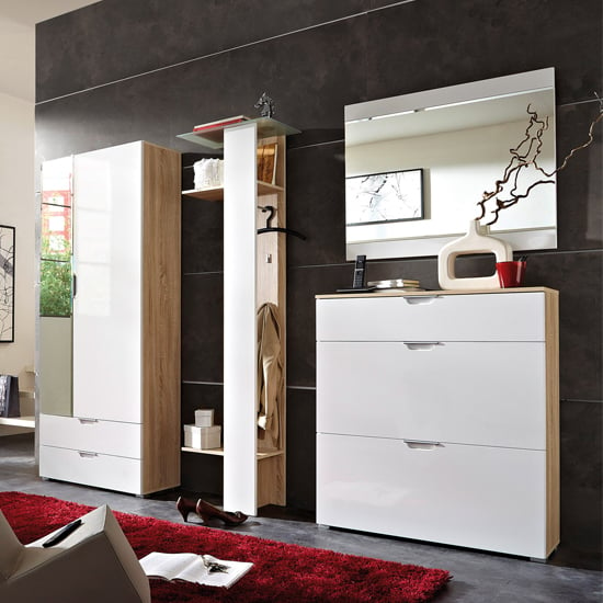 Eva canadian oak white - Choosing Furniture For A Narrow Hallway: 4 Suggestions To Get Started