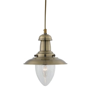 Product photograph of Baby Fisherman Antique Brass Pendant Lamp from Furniture in Fashion