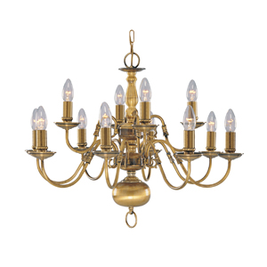 Read more about Flemish polished brass 12lt ceiling light