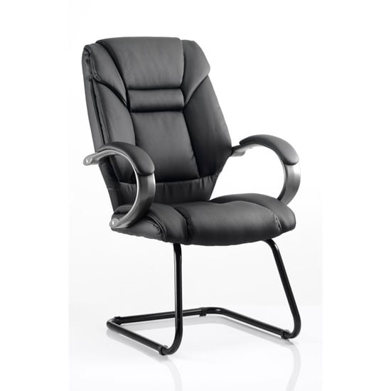 View Galloway leather cantilever office chair