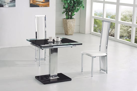 Memphis Glass Dining Table Small In, Small Glass Dining Table For 2