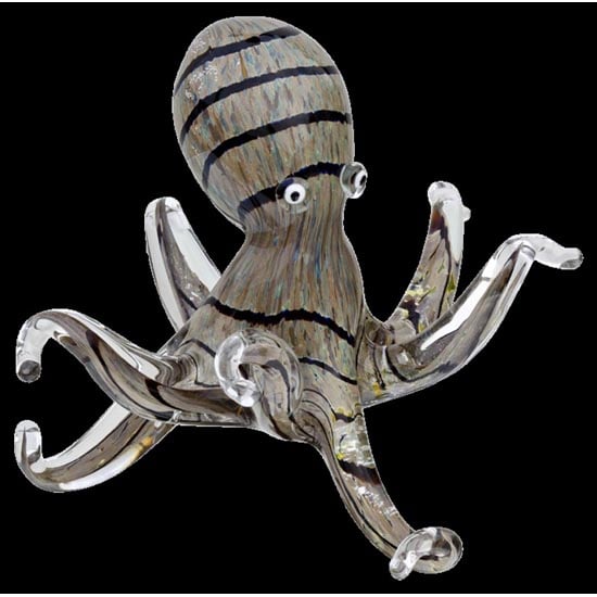 Stylish Glass Octopus Display Item