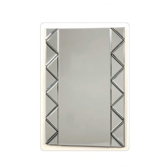 Photo of Hollywood zig zag rectangular wall mirror