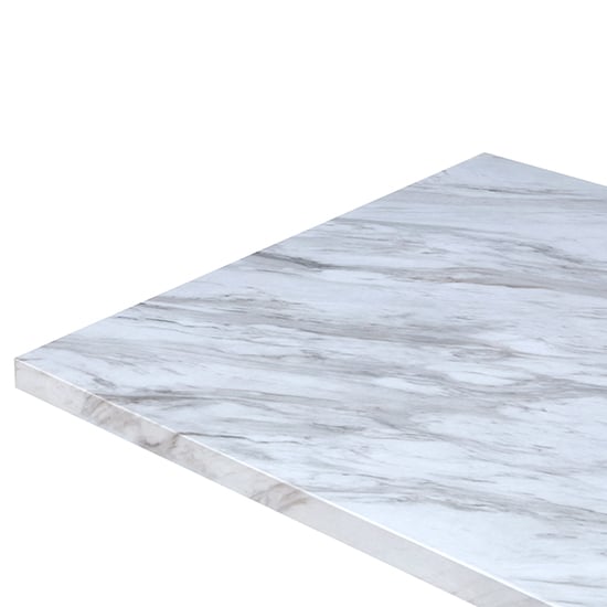 Halo High Gloss Dining Table In Magnesia Marble Effect_3