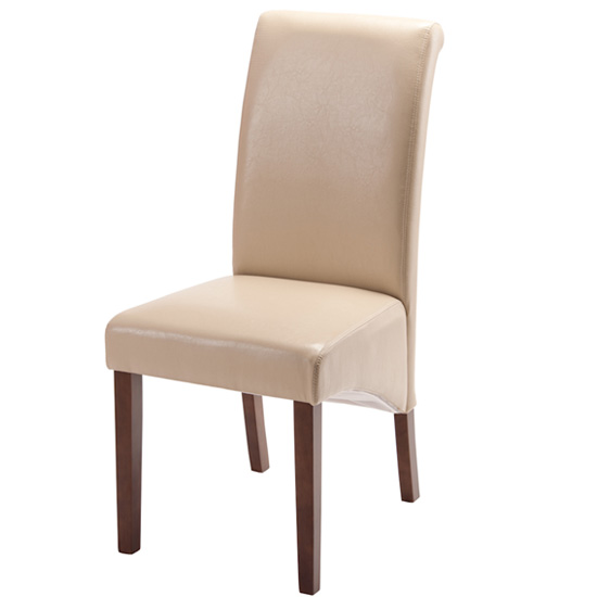 Henley Ivory Leather Dining Chair Furniture in Fashion