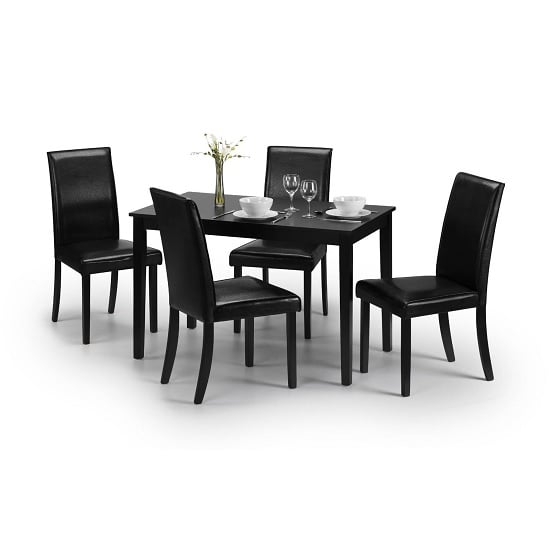 Hudson 4Seater Dining Set Julian Bowen - 10 Furniture Ideas To Put In Blank Space Of Living Room